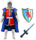 Kids Knight Costume Toddler Boy Medieval Dress Up Set - Full 10 Pc Set