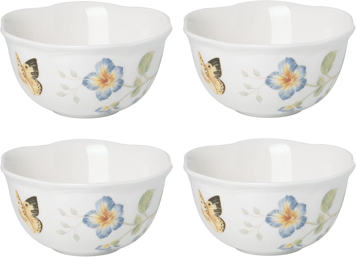 Lenox Butterfly Meadow 4-Piece Dessert Bowl Set for Every Occasion