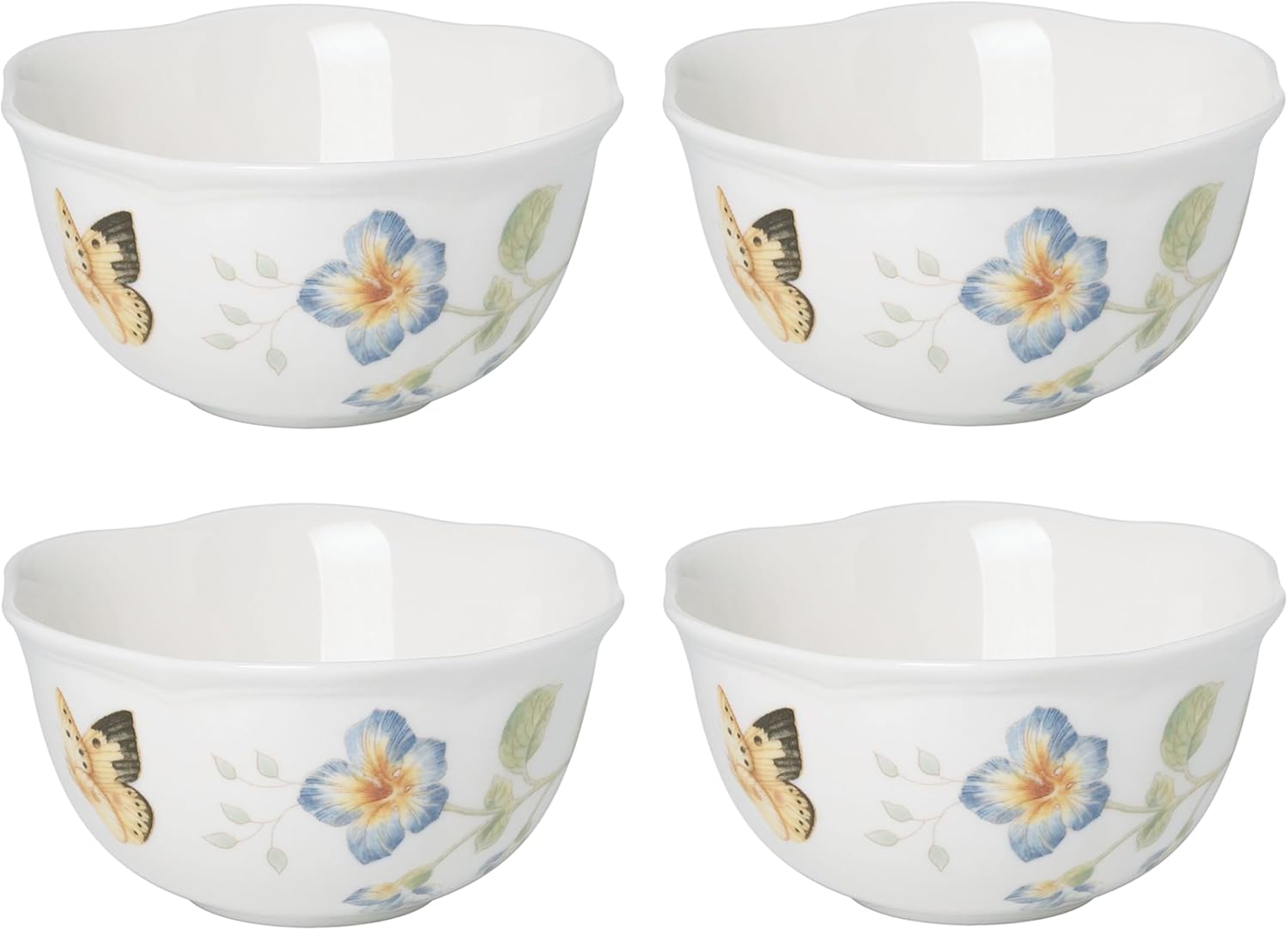 Lenox Butterfly Meadow 4-Piece Dessert Bowl Set for Every Occasion