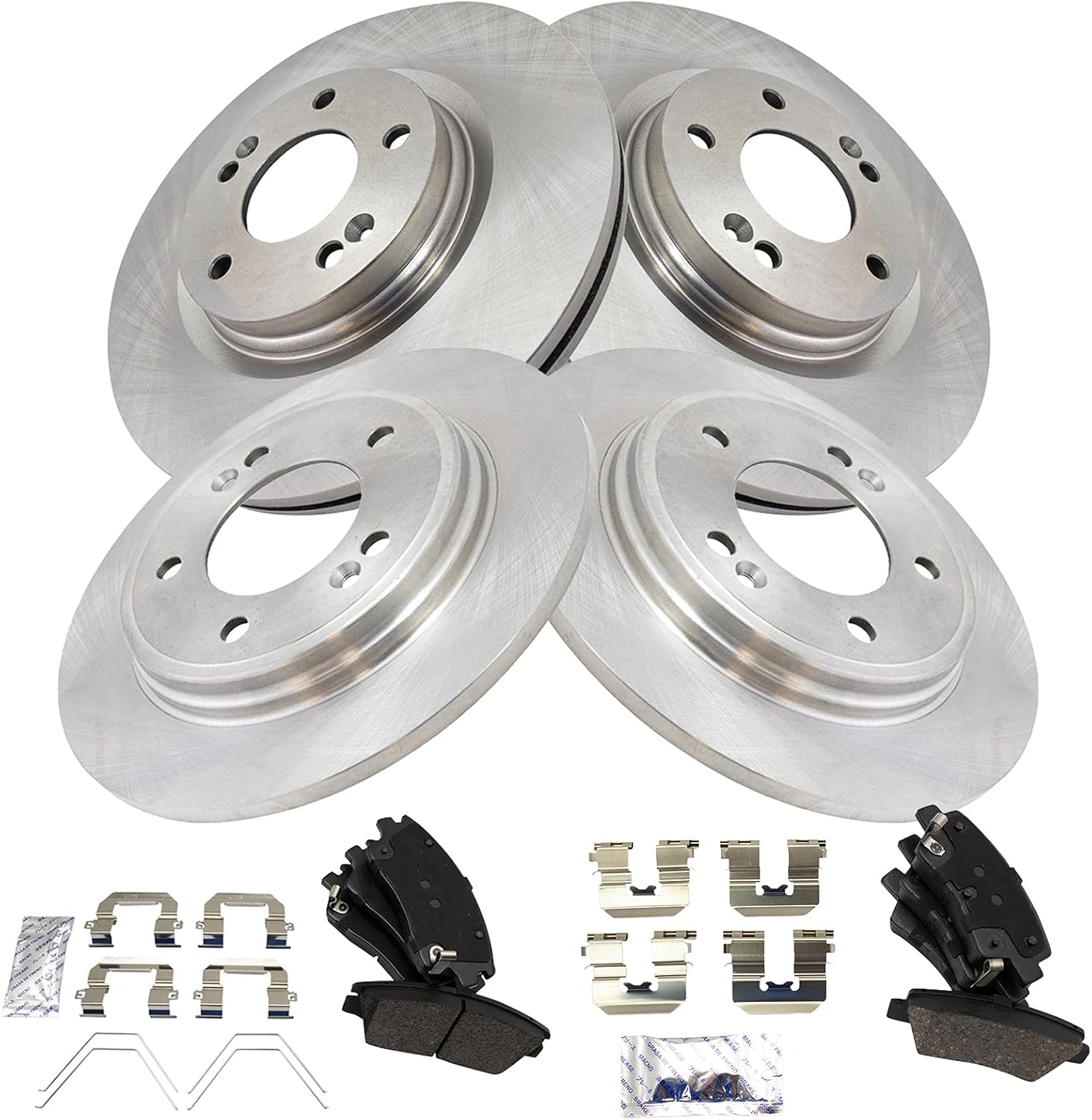 TRQ Brake Pad & Rotor Kit for 2017-2020 Hyundai Elantra