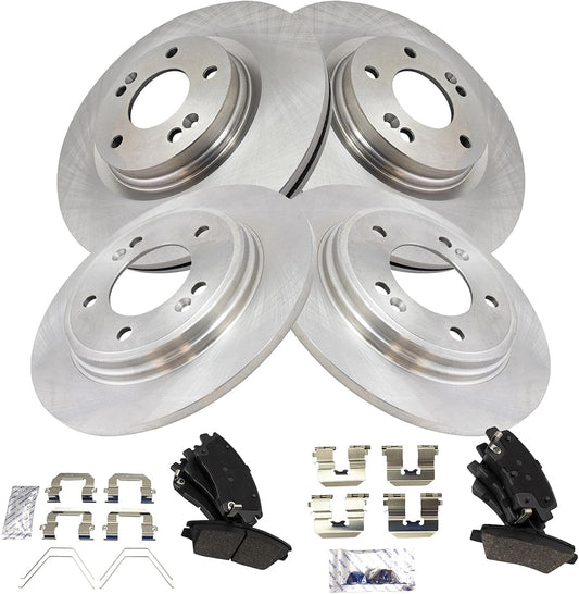 TRQ Brake Pad & Rotor Kit for 2017-2020 Hyundai Elantra