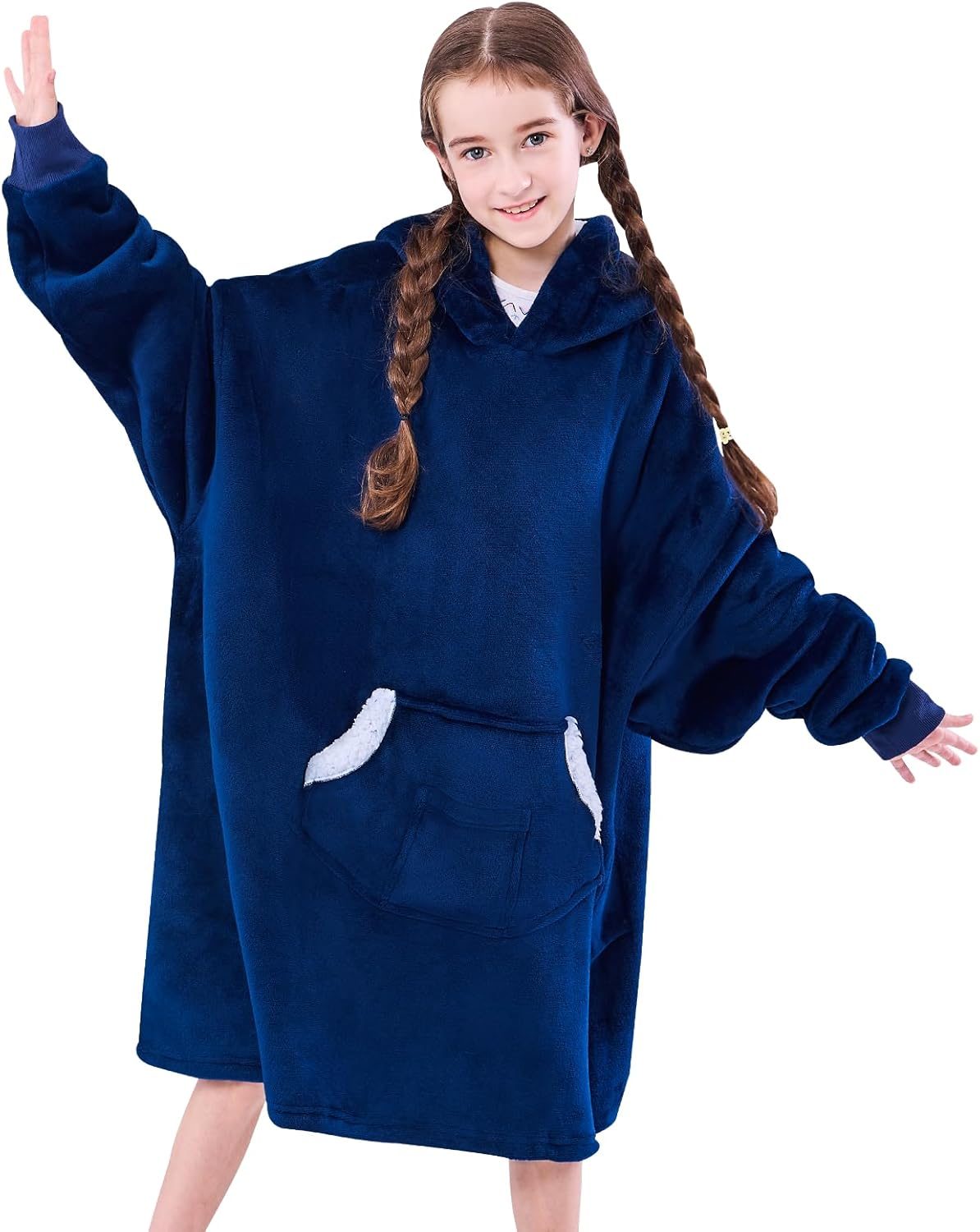 NORD ECO Kids Sherpa Hoodie Blanket - Cozy Gift!