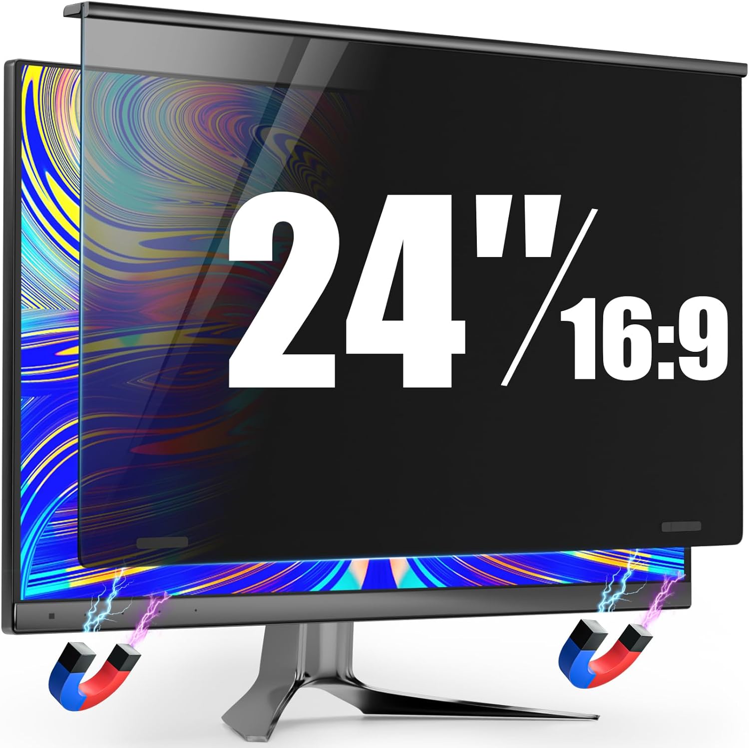 Magnetic 24 Inch Privacy Screen for Frameless Monitors