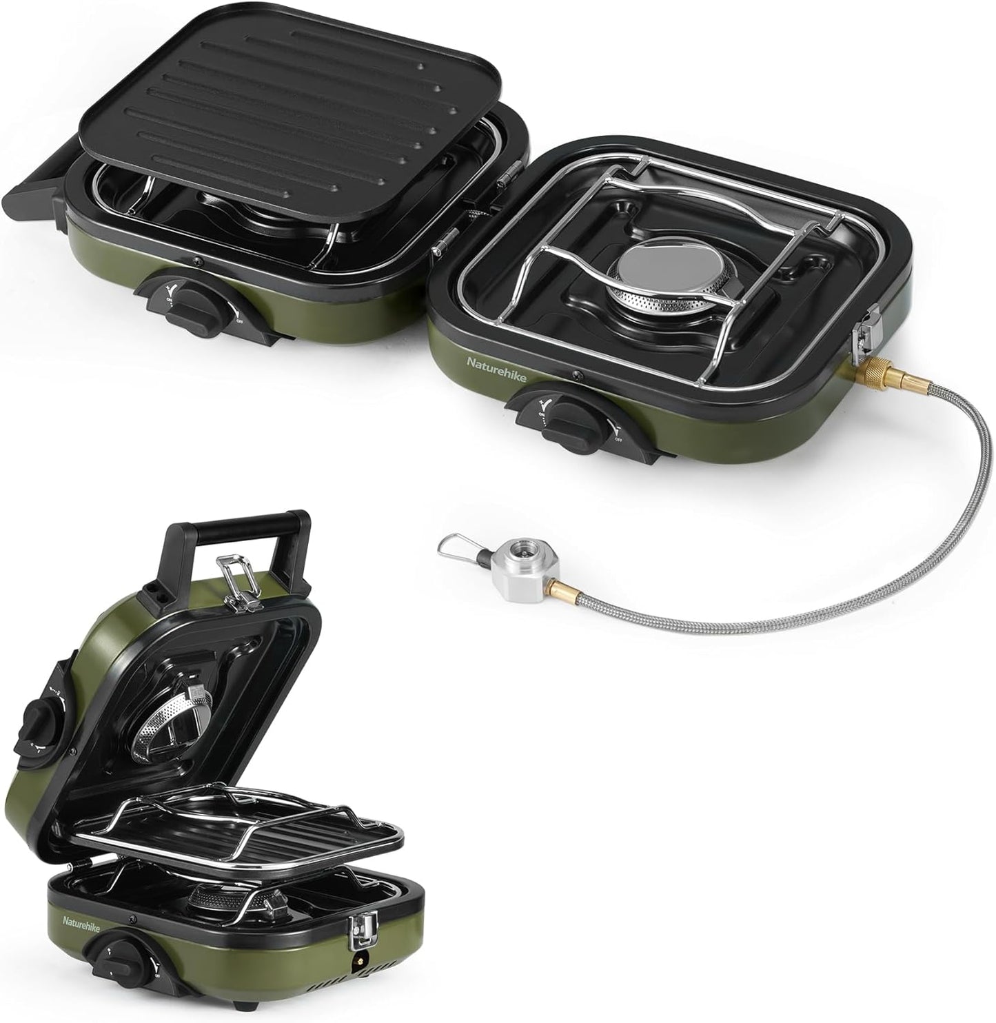 Naturehike Portable 2-Burner Camping Stove - 16000 BTU