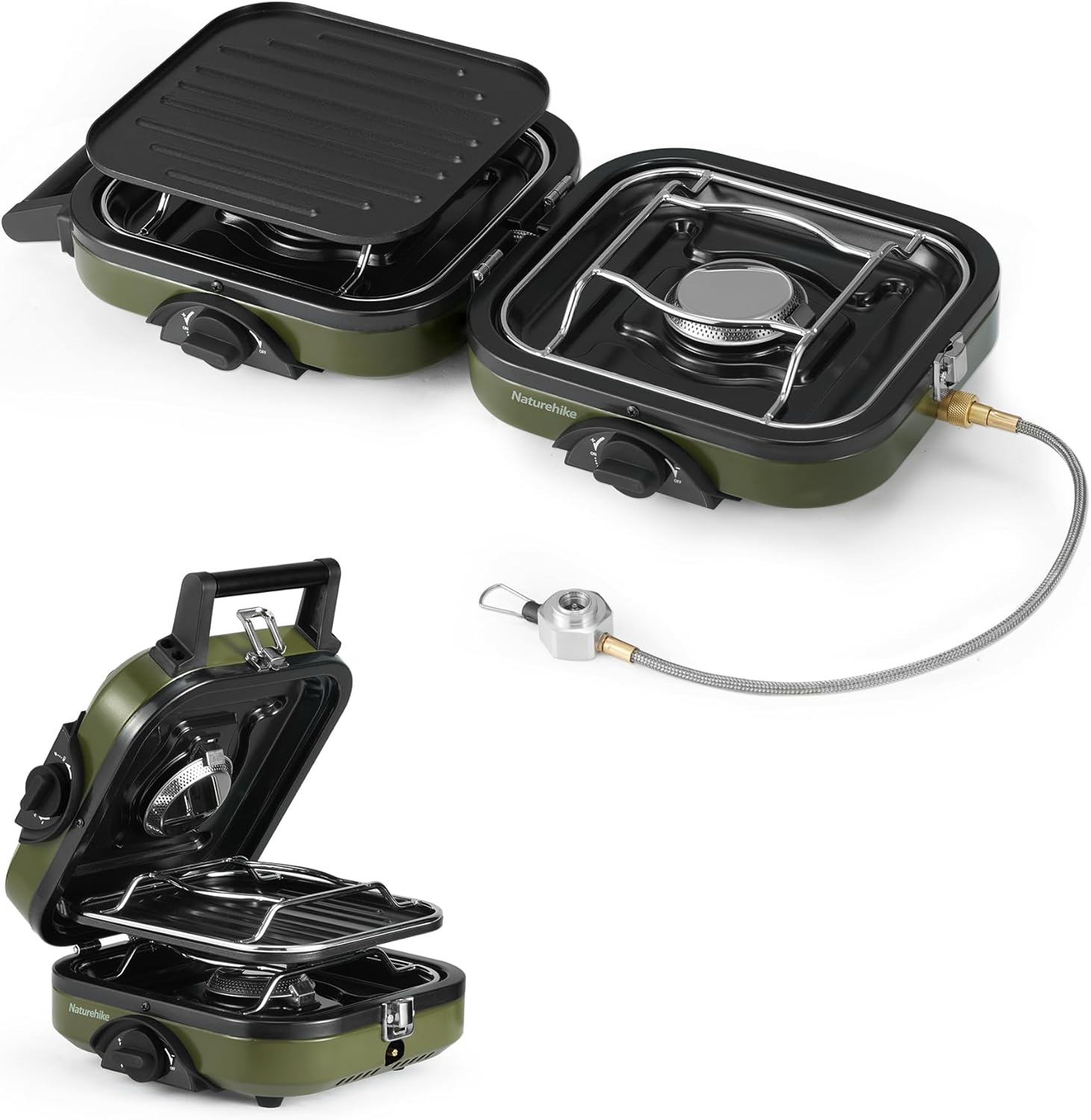 Naturehike Portable 2-Burner Camping Stove - 16000 BTU