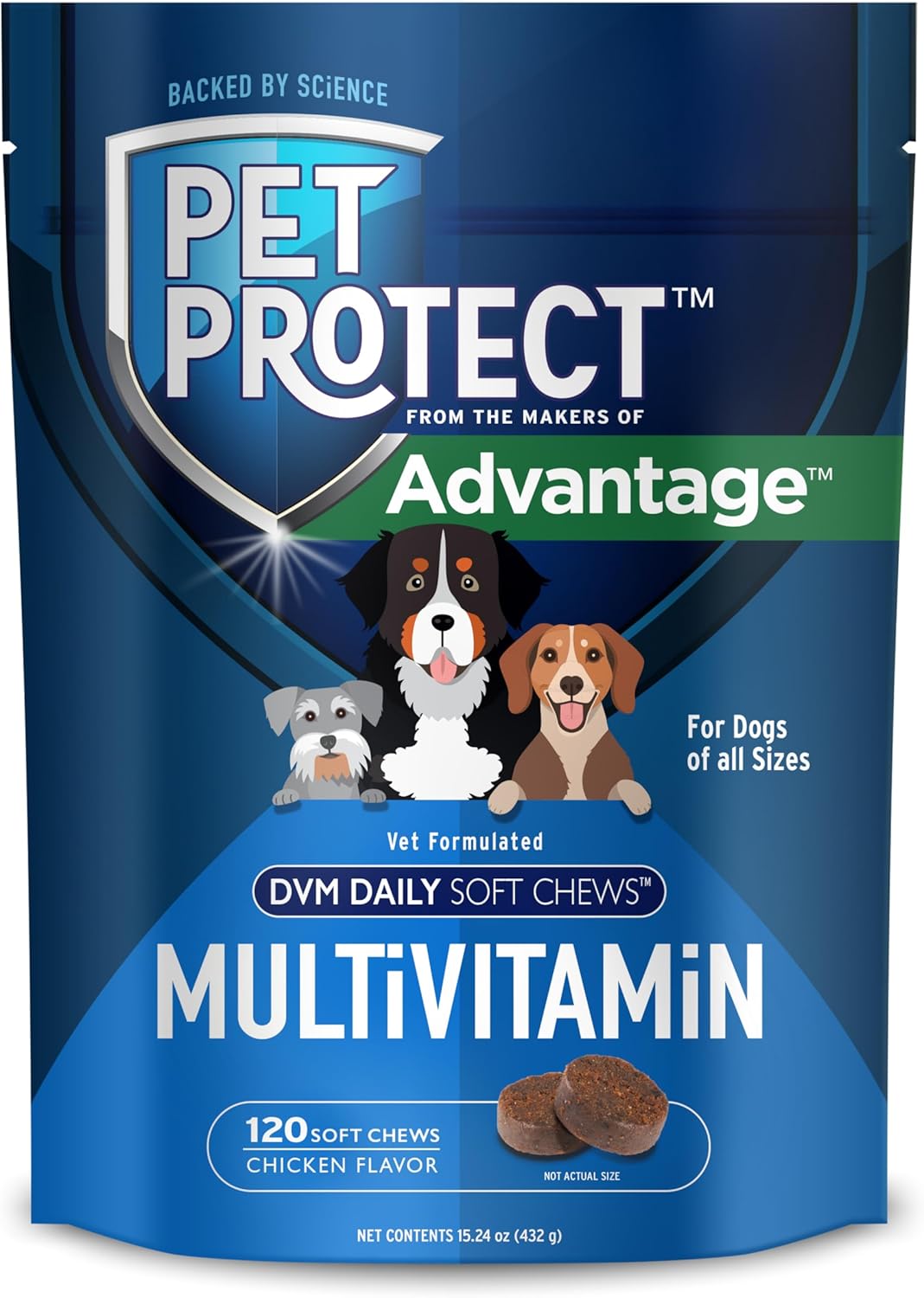 Pet Protect Dog Multivitamin Soft Chews for Health & Wellness