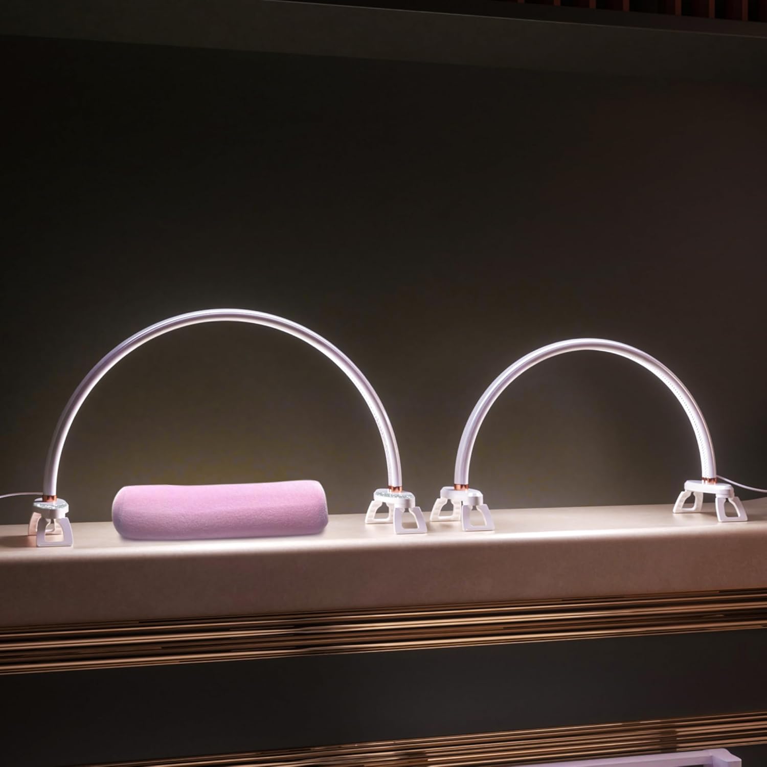 Half Moon Light for Nail Desk - Versatile LED Table Lamp