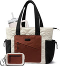LOVEVOOK Lightweight Puffer Tote Bag for Work and Travel