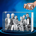ArtPix 3D Crystal Photo Personalized Gift - Keepsake 3D Etched Crystal