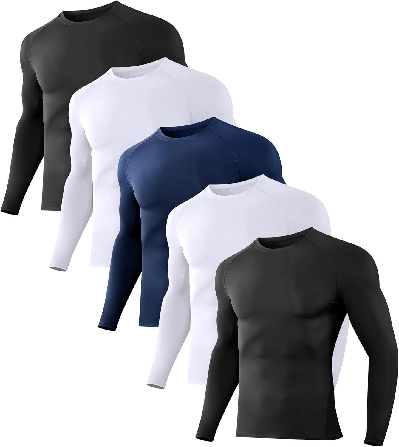 Dalavch Men's Compression Shirts Long Sleeve for Athletic Wear
