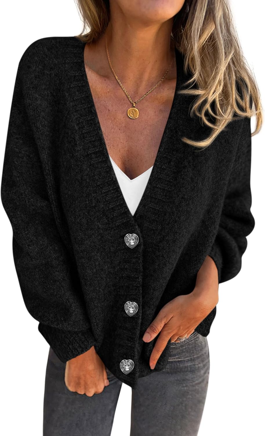 Trendy Oversized Chunky Knit Cardigan Sweater for Women