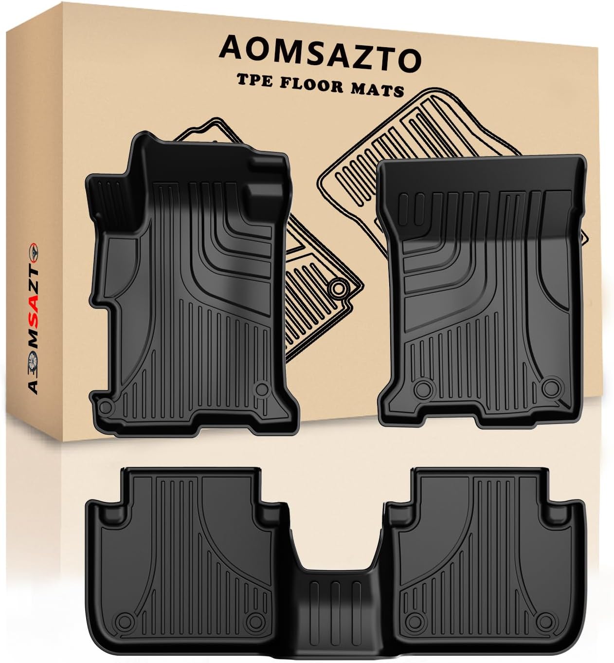 All Weather Floor Mats for Honda Accord 2013-2017 Sedans
