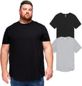 STRONGSIZE Men's Big and Tall Stretch T-Shirt - Comfortable Fit Shoes