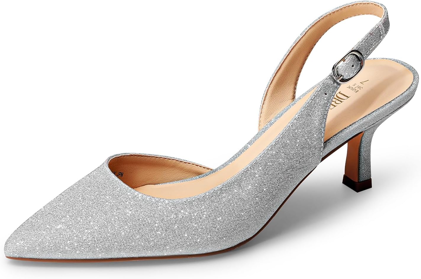 DREAM PAIRS Women's Kitten Heels Slingback Closed Pumps Shoes