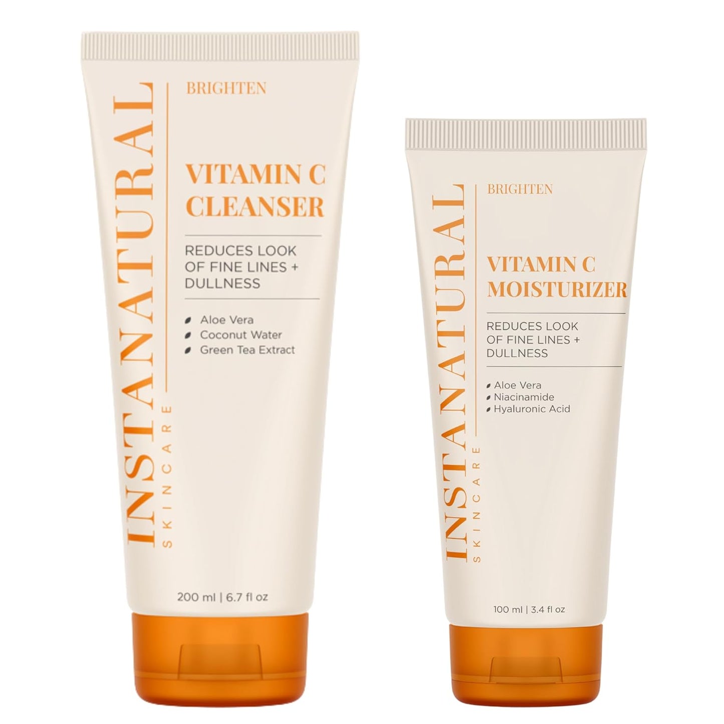 InstaNatural Vitamin C Cleanser and Moisturizer Kit for Radiance