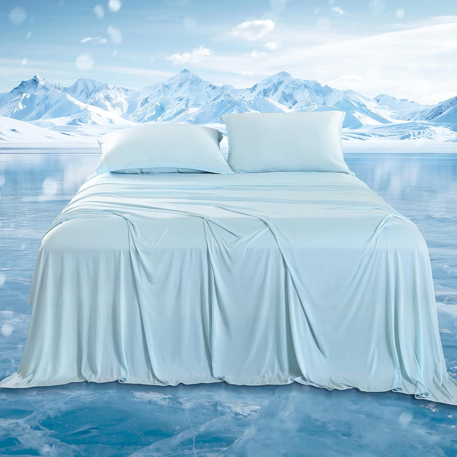 DOWNCOOL California King Sheet Sets for Hot Sleepers & Night Sweats