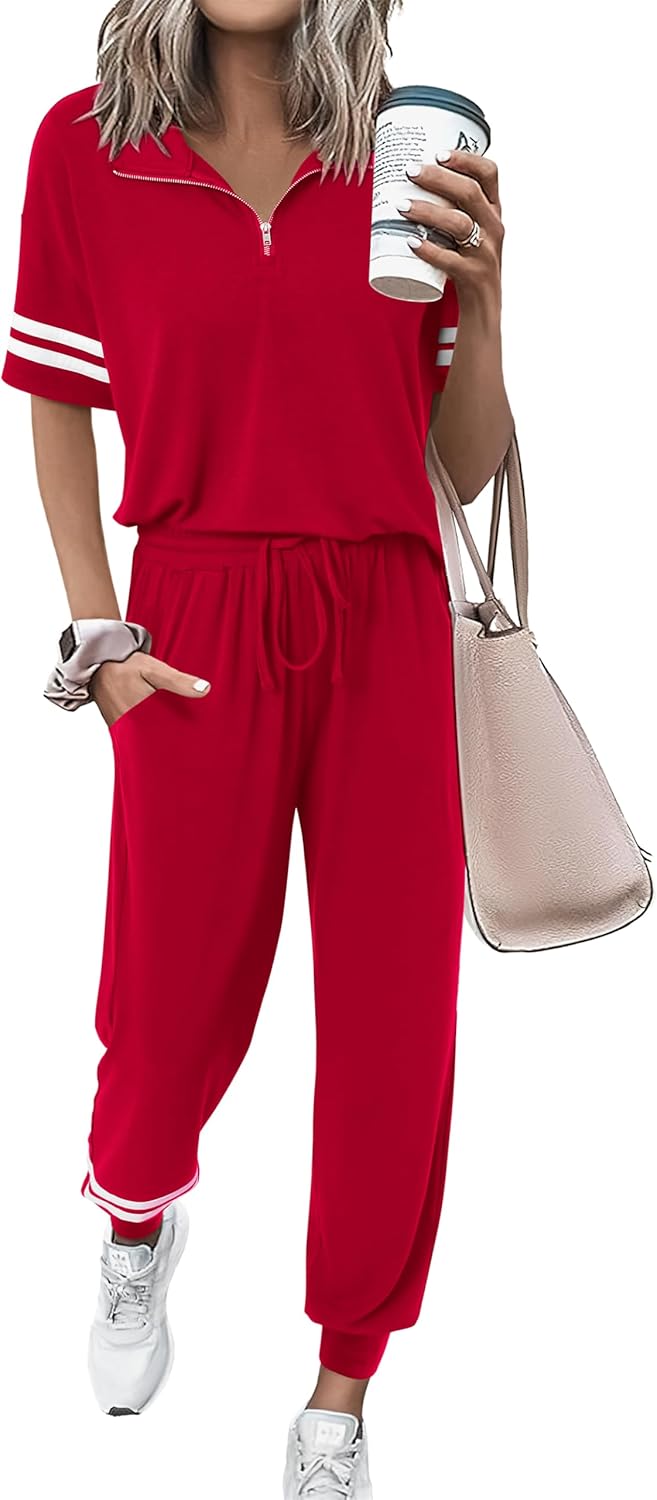 MASCOMODA 2 Piece Outfits for Women Summer Casual Tracksuit
