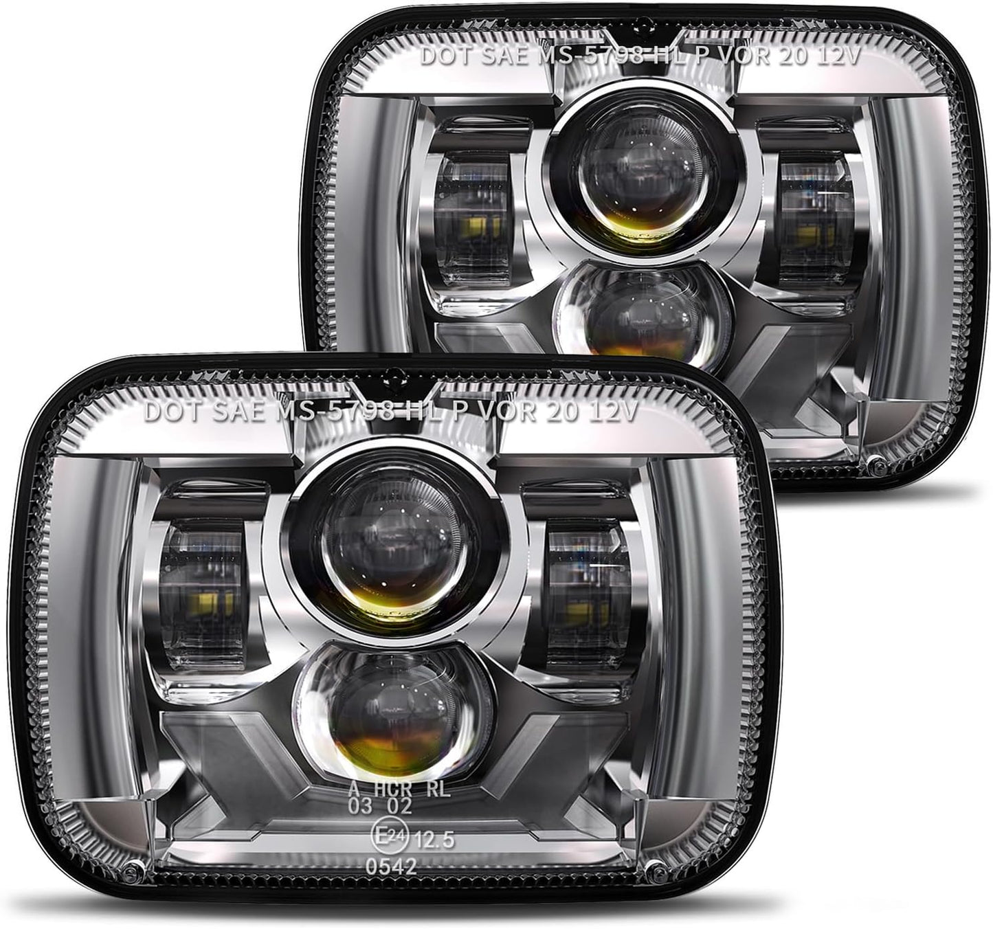 HWSTAR 180W 5x7 7x6 LED Headlights for Jeep and More