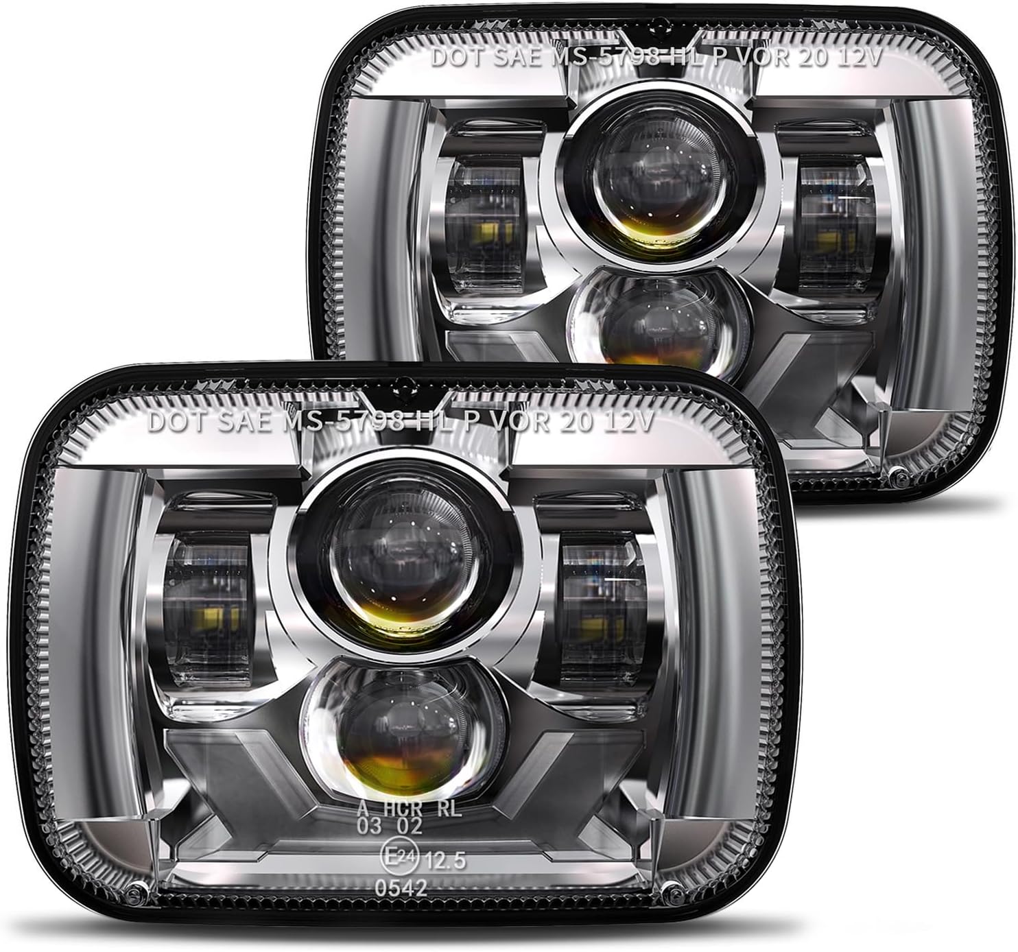 HWSTAR 180W 5x7 7x6 LED Headlights for Jeep and More