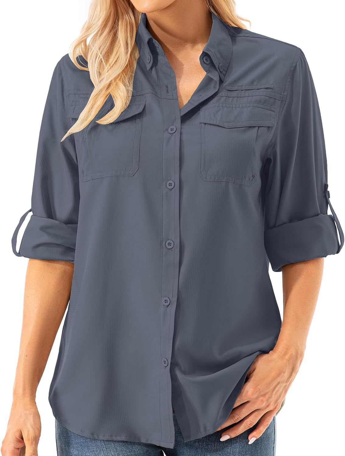 Womens UPF 50+ UV Sun Protection Long Sleeve Outdoor Shirts