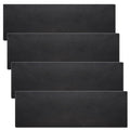Rocaris 4 Pcs 4 x 12 x 1/4 in Hot Rolled Steel Plate - Durable Support