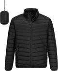 Outdoor Ventures Men's Lightweight Packable Puffer Jacket - Warm coat
