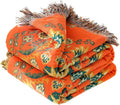 Boho Throw Blanket for Bed 100% Cotton 60ft x 80ft - Ultra Soft All