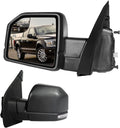 Left Driver Side Door Mirror Fits 2015-2021 F150 - Power, Heated, LED