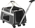 PETSFIT Airline Approved Dog Carrier with Wheels for Small Pets