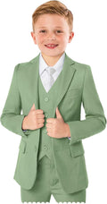 Boys Formal Suit 5 Piece Set - Versatile Tuxedo for Weddings This
