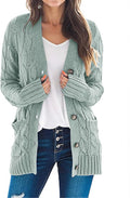 Cable Knit Button Cardigan Sweater - Cozy Fall Layering