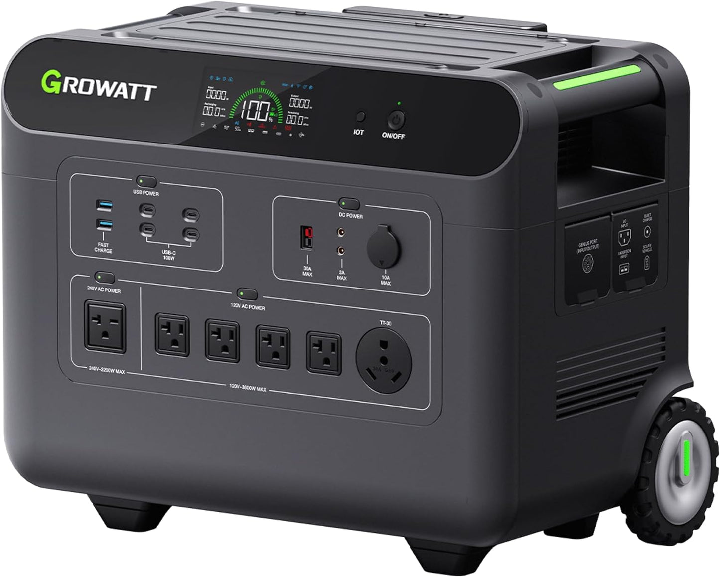 Growatt Helios 3600W Solar Generator - Reliable Power Anywhere