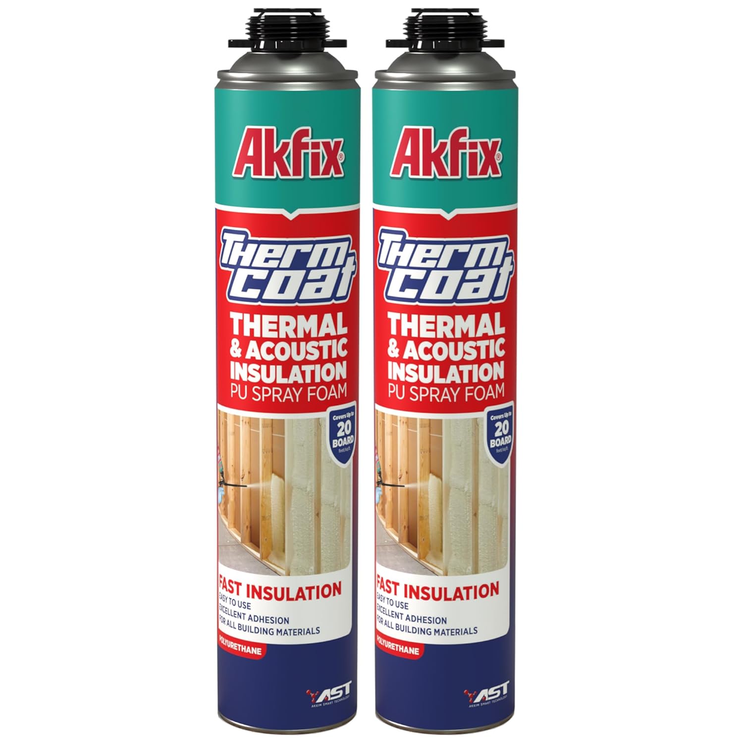 Akfix Thermcoat Spray Foam Insulation Kit for Walls & Attic