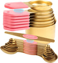 16-Piece Stainless Steel Measuring Cups and Spoons Set - Magnetic