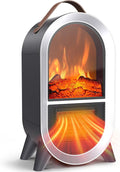 Portable Electric Fireplace Heater 1500W/750W - 3D Flame Mini Space