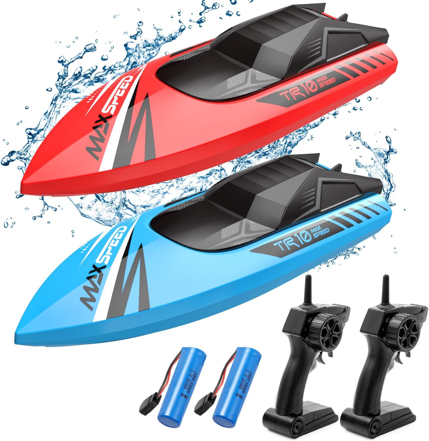 RC Boats for Kids 2Pack - Fast Remote Control Boat Fun