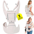 Ergonomic Hip Seat Baby Carrier - Beige Apolla