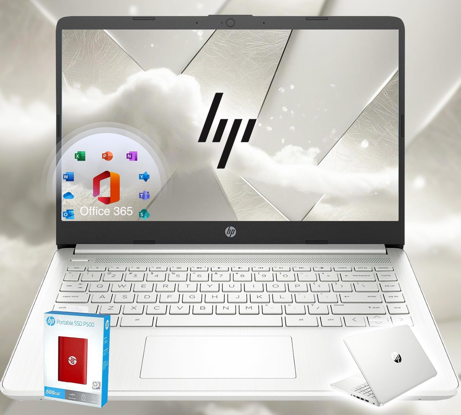 HP 14 Ultrabook with Intel Quad-Core CPU for Students
