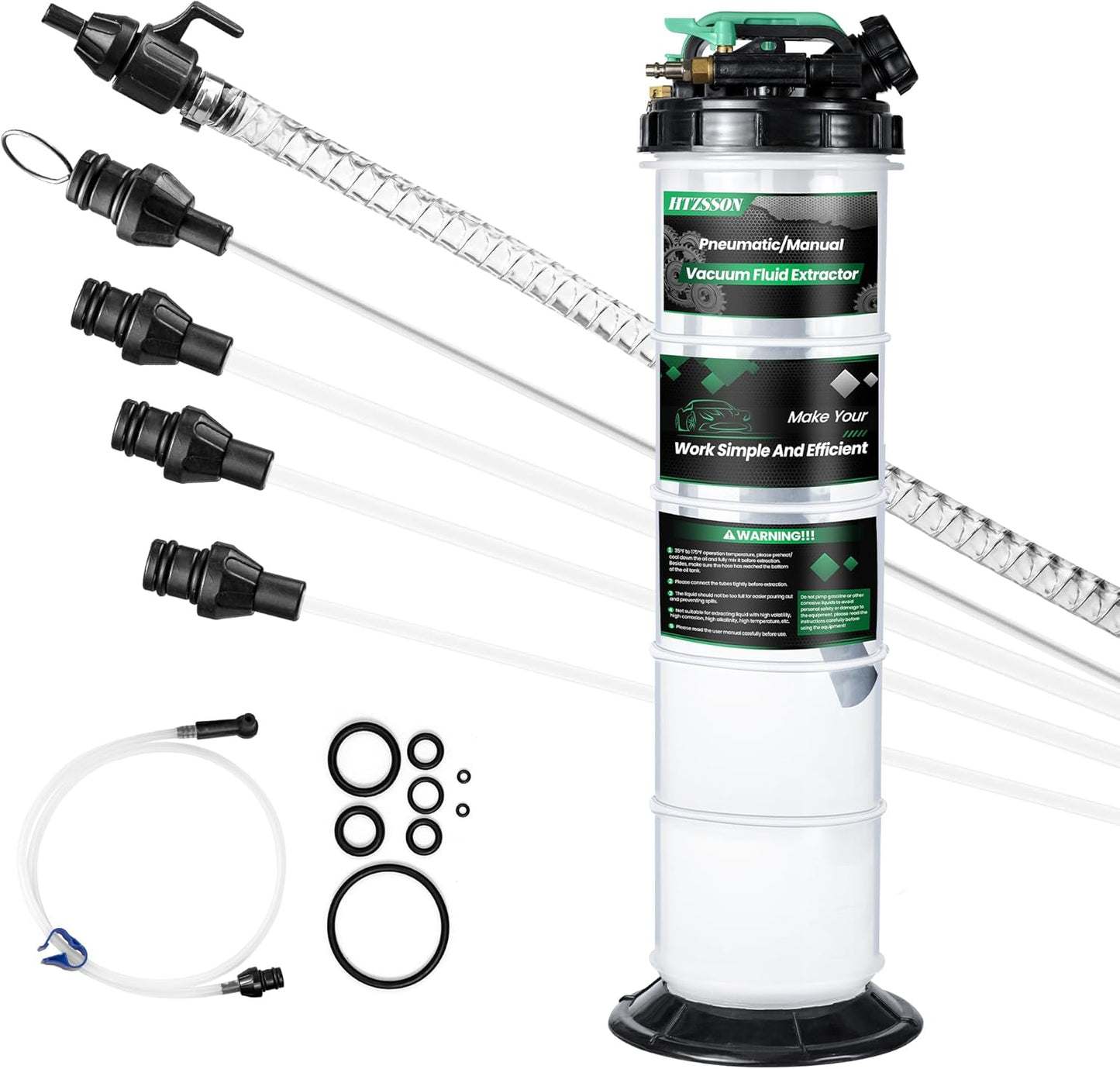 9.5 L Oil Extractor Pump for Automotive and Boats - Complete Kit
