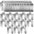 130 Piece Stainless Steel Slotted Shim Kit for Accurate Leveling