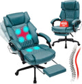 Massage Office Chair with Foot Rest and Heat - Comfortable Reclining