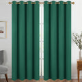 Diraysid Green Grommet Blackout Curtains 52 x 95 in - Thermal Room