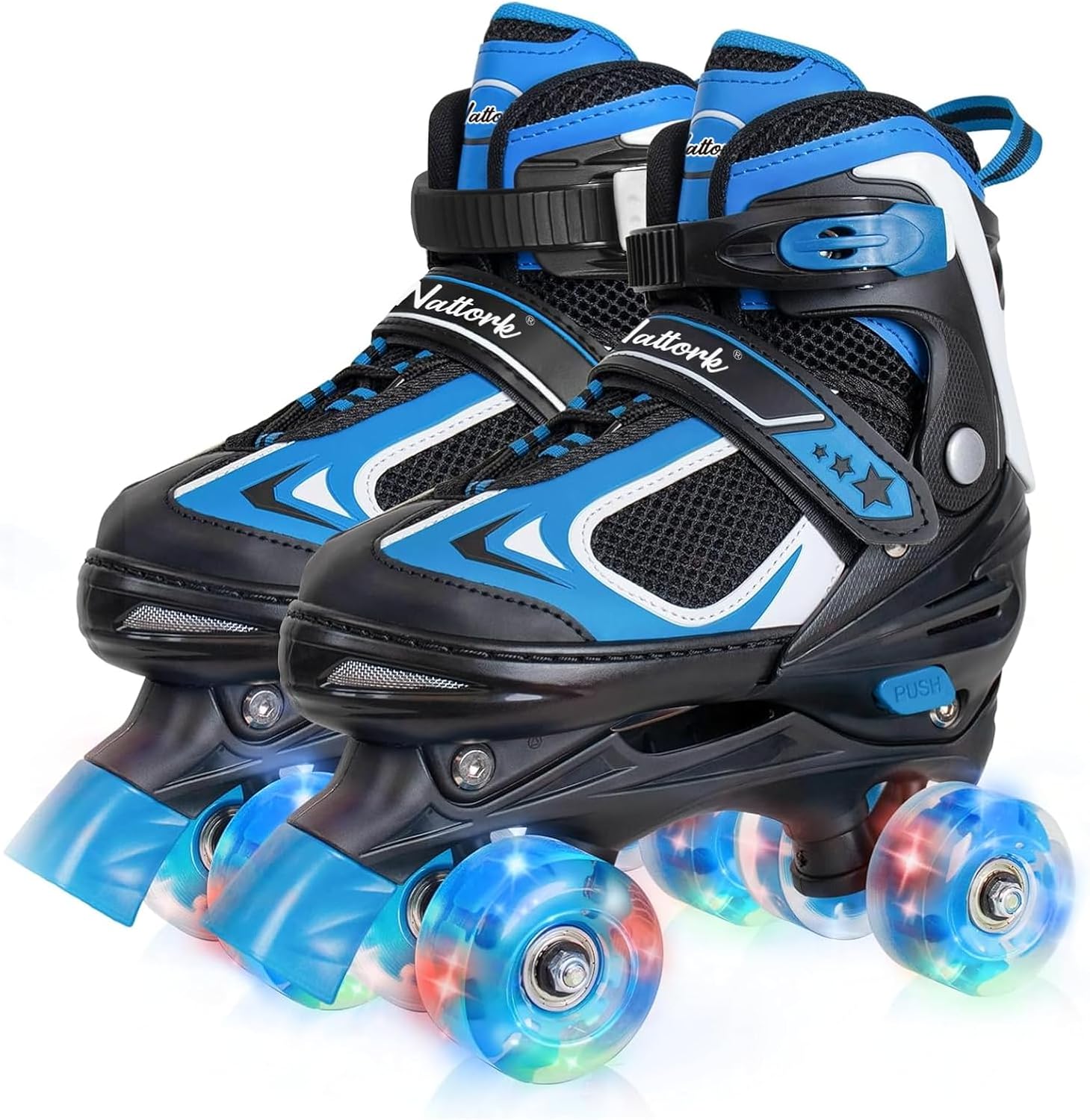 Nattork Kids Roller Skates with Light Up Wheels for Fun