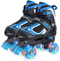 Nattork Kids Roller Skates Adjustable Light Up Wheels