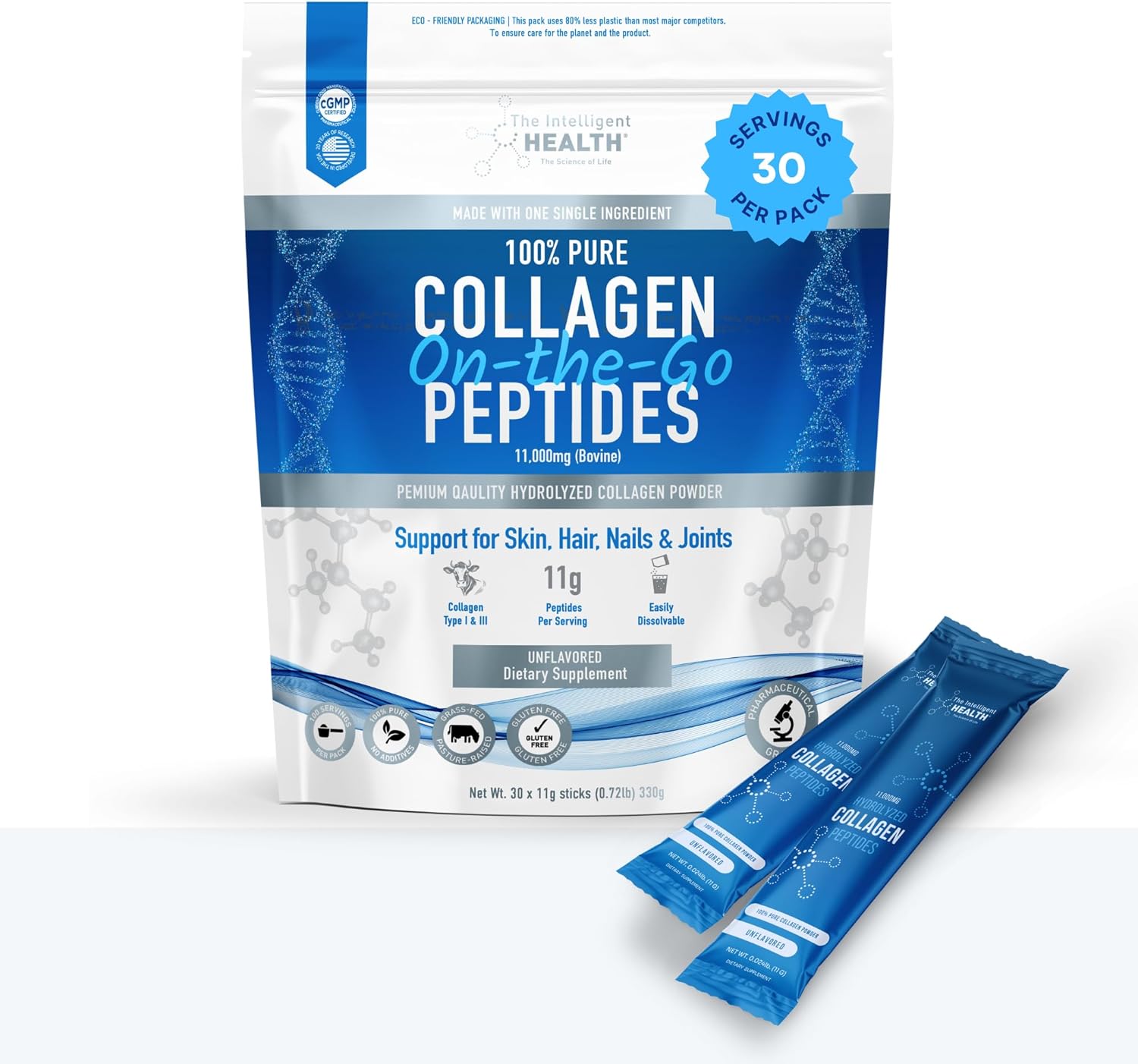 Hydrolysed Collagen Powder for Women - High Protein Peptides
