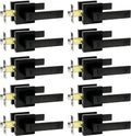 Bedroom/Bathroom Door Handles Levers Square Plate Privacy Locksets