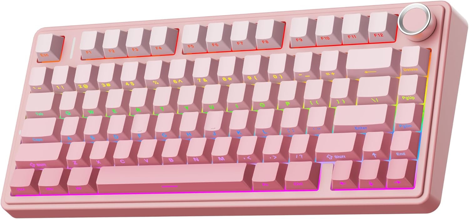 EPOMAKER X Aula F75 Wireless Gaming Keyboard with RGB Lighting
