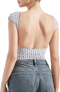 SUUKSESS Women Backless Sexy Open Back Y2K Tee - Double Lined Fit 76%