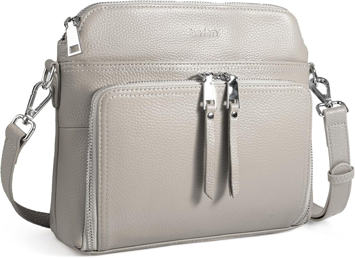 Befen Genuine Leather Crossbody Purses with RFID Wallet Feature