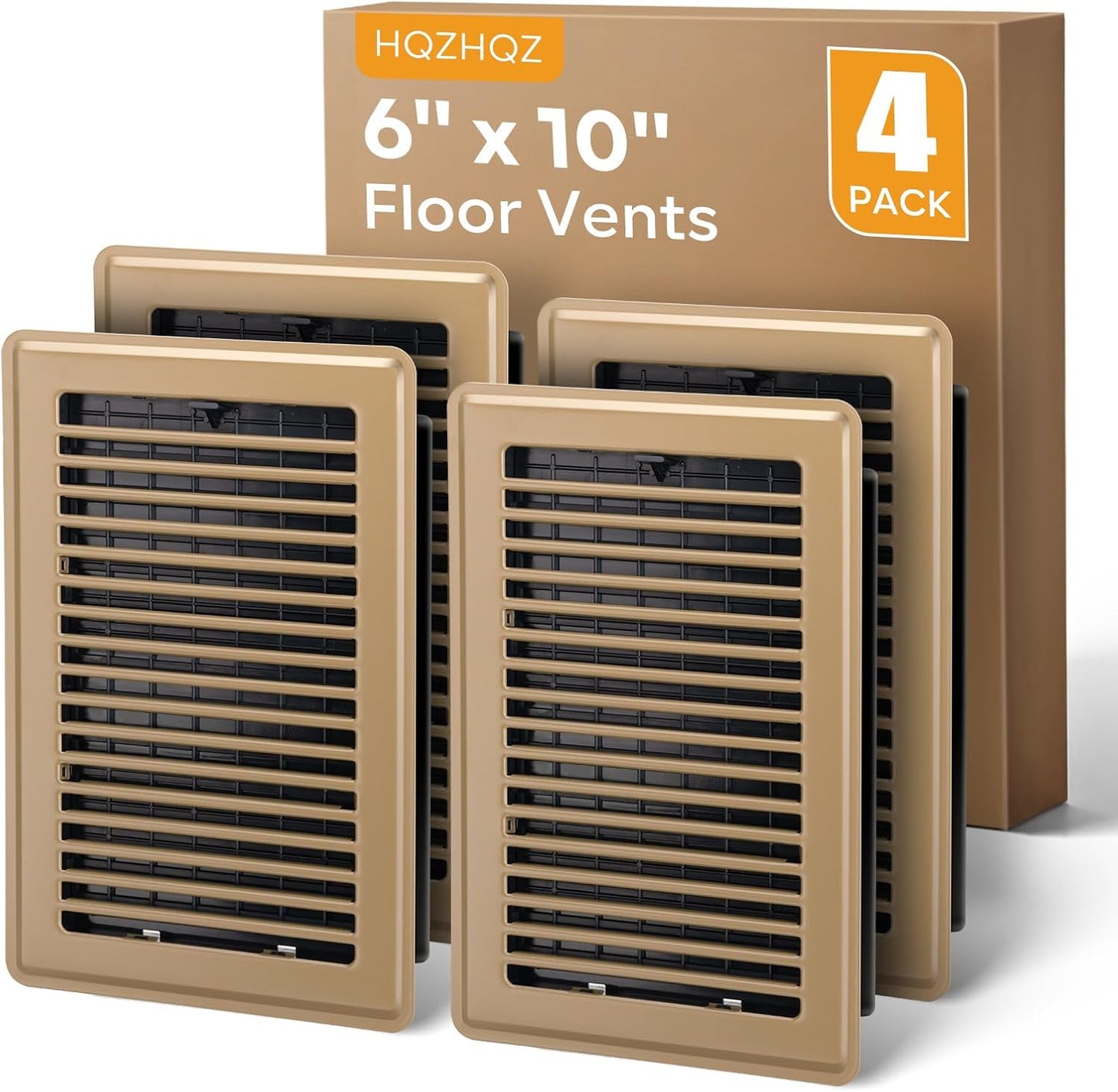 6x10 Floor Register Covers for Home - Heavy Duty Steel Vents